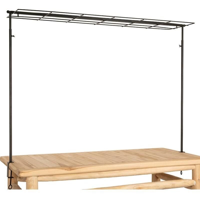 Aubry Gaspard - Barre étagère pour décoration de table en métal noir