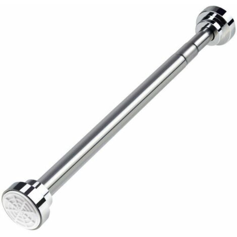 Barre extensible pour rideau de douche télescopique 40-50 cm – Acier inoxydable – Installation sans perçage – Résistante à la corrosion