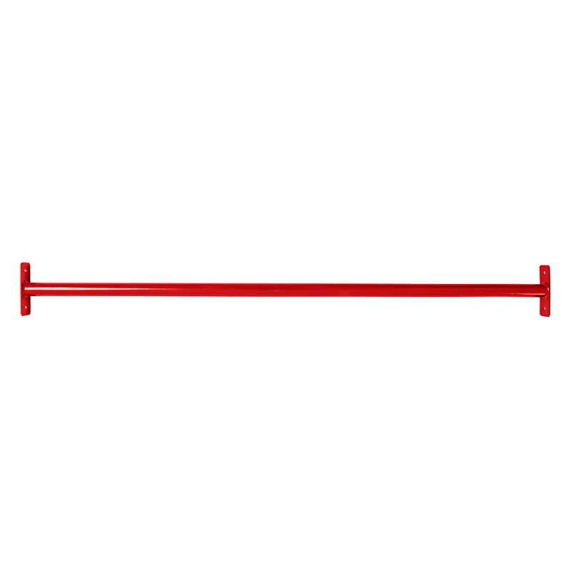 Barre horizontale Barre de gymnastique Barre de traction Barre d'escalade RAL3020 (rouge) / 125 cm