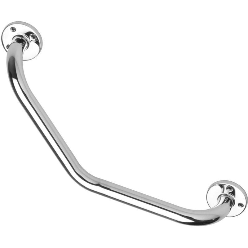 Godonnier - Barre d'Appui Coudée en Acier Inoxydable pour Salle de Bain