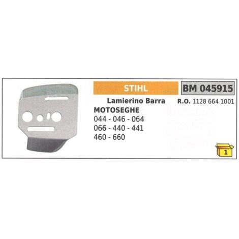 Barre latérale STIHL pour tronçonneuse 044 046 064 066 440 441 045915