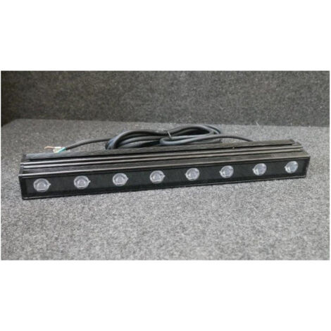 Barre LED 19W noire longueur 400mm inclinable 3000K faisceau asymétrique alim TBTS intégrée 230V IP65 Ledline COLLINGWOOD