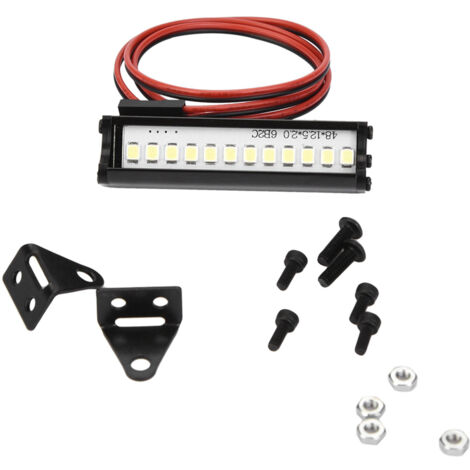 Barre LED 55mm pour RC Crawler, lampe pour voiture RC 1:10, compatible TRX4 90046 90048 SCX10, éclairage puissant.