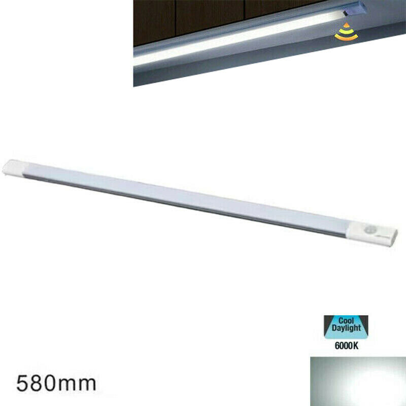 Barre Led Cuisine Lumière Froide Détecteur De Mouvement Sous Meuble Rechargeable 58cm