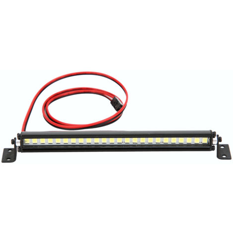 Barre lumineuse 24 LED pour toit, accessoire RC pour Scx10 1/10 voiture 4WD, décoration éclairage noir