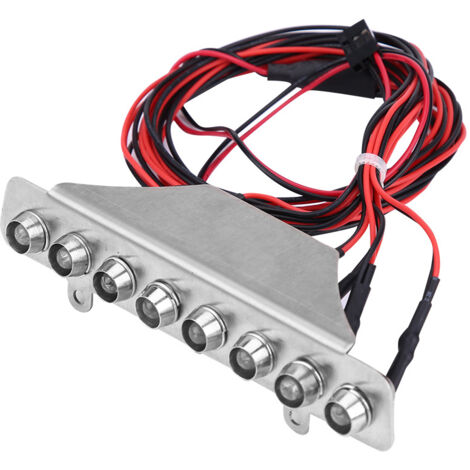 Barre lumineuse 8 LEDs blanc rouge pour TRAXXAS UDR 1/7 - Accessoire phare véhicule RC