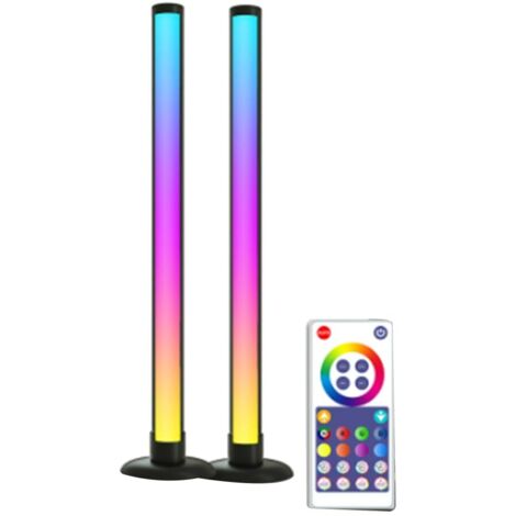 Barre Lumineuse D'Ambiance LED de 10 W pour Bureau avec Contrôle Bluetooth Intelligent Via Application USB et Synchronisation Musicale LED.