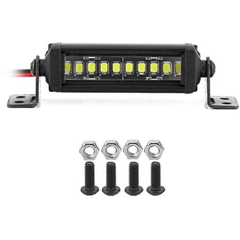 Barre lumineuse de toit pour voiture RC 24/36 pour crawler RC 1/10 Axial SCX10, E