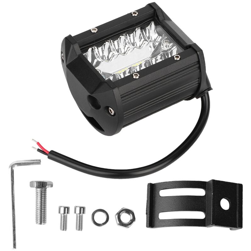 Sunxury - Barre lumineuse de travail à trois rangées 60W 20LED, lampe antibrouillard de conduite pour bateau tout-terrain, voiture, camion