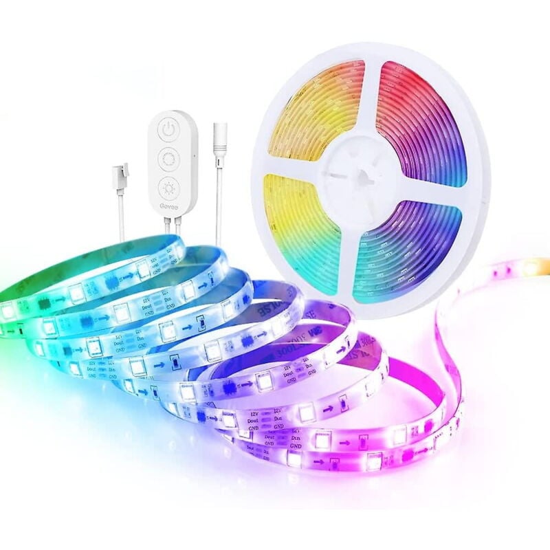 Barre lumineuse led 5 m, synchronisation musicale, contrôle par segments