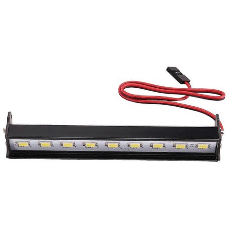 Barre lumineuse LED de toit pour voiture RC Crawler 1/10, mode réglable, 115 mm