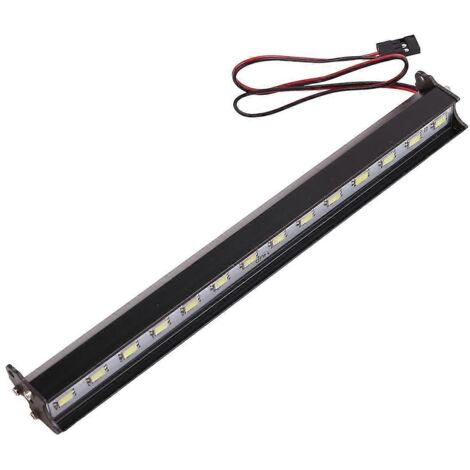 Barre lumineuse LED de toit pour voiture RC Crawler 1/10, mode réglable, 180 mm