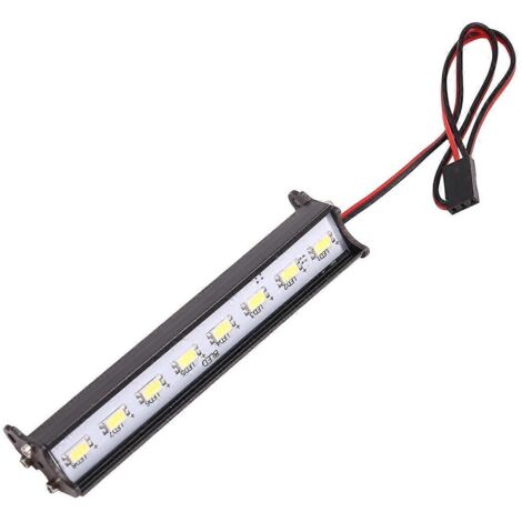 Barre lumineuse LED de toit pour voiture RC Crawler 1/10, mode réglable, 89 mm