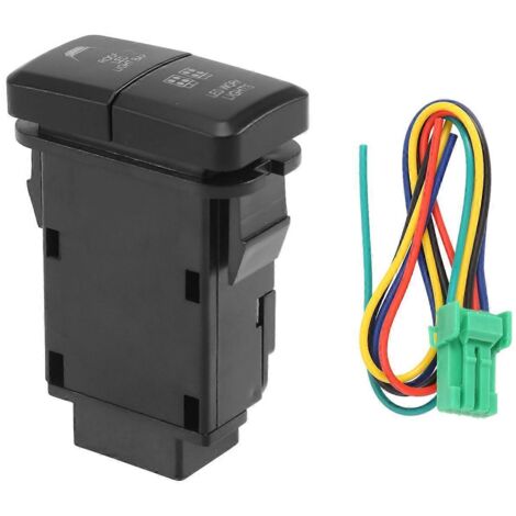 Barre lumineuse LED double 12V bleue/verte pour voiture Prado--