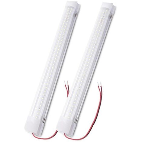 Barre lumineuse LED intérieure 350LM 12V-86V 5W, économie d'énergie, en alliage d'aluminium et PC, pour camping-car, bateau, remorque et van.