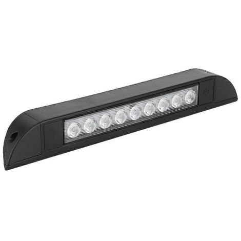 Barre lumineuse LED intérieure pour voiture 9 LED lampes étanches 4,5W avec interrupteur marche/arrêt