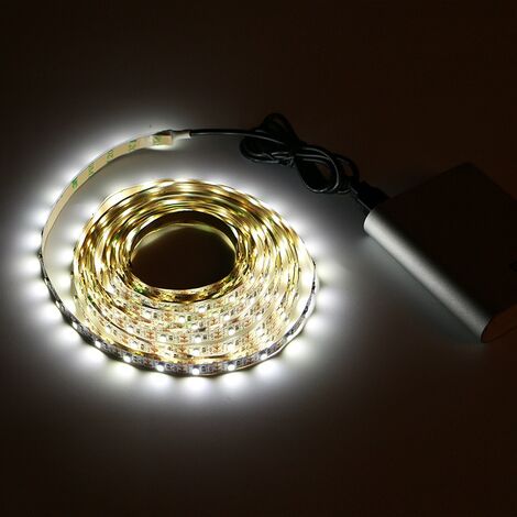 Barre Lumineuse LED Interrupteur de Commande USB, Barre Lumineuse LED Blanche Guirlande Lumineuse Auto-Adhésive pour Maison, Fête, Chambre (2m) [Classe énergétique A+]