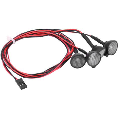 Barre lumineuse LED pour RC Crawler, éclairage toit Axial SCX10 et Traxxas TRX4, rouge et blanc
