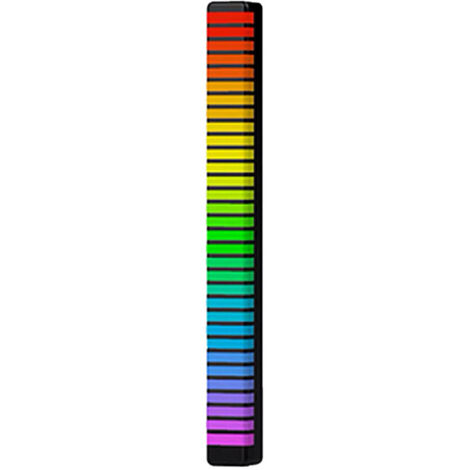 Barre lumineuse LED RGB avec contrôle vocal et application, rythme musical, pour fêtes, 3D noir, alimentation 5V batterie