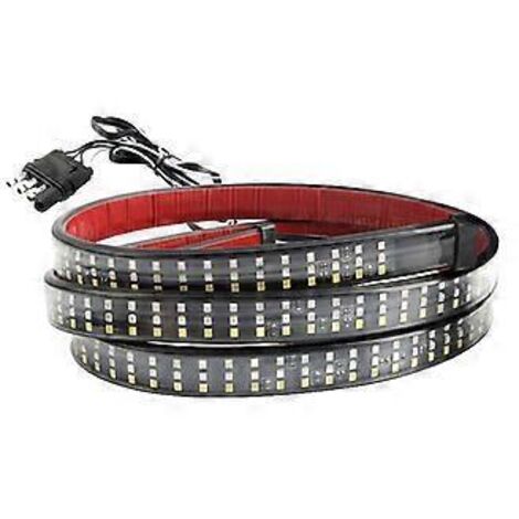 Barre lumineuse LED triple rangée de 60 pouces pour camionnette avec feux de recul, de freinage et clignotants