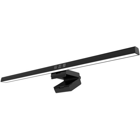 Barre lumineuse pour moniteur d'ordinateur, réduit la Fatigue oculaire, commande tactile, lampe LED, synchronisation de 60 minutes, noire
