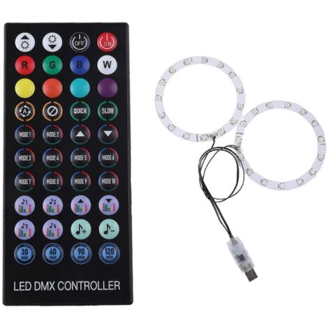 Barre lumineuse RGB à effets multicolores avec fonction de ramassage et télécommande pour l'hôte
