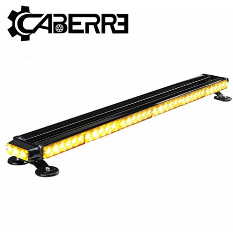 MAEREX Barre lumineuse stroboscopique d'avertissement double face pour conseiller en circulation d'urgence de 38 po à 78 LED