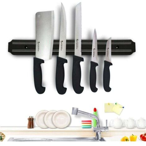 Barre Magnetique - 50 x 3.4 x 1.3 cm - Acier Inoxydable 304 - Pour Couteaux Et Ustensiles De Cuisine - Autoadhesive - 1 Piece