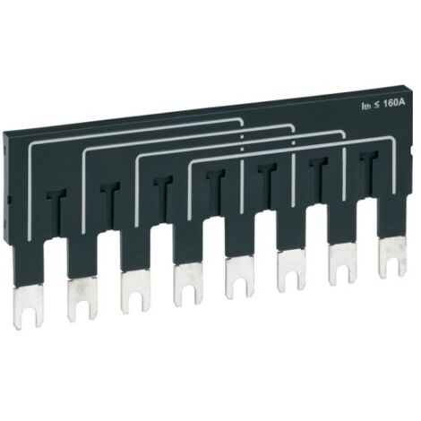 Barre pont 2X4P 160A - APPAREILLAGE DE TETE HAGER HZI401