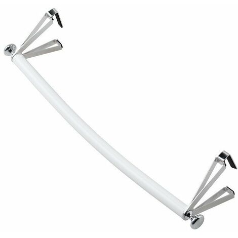 Barre portante galbée pour radiateur Allure et Riviera - Longueur 48.5 cm - Blanc satin