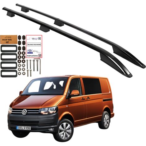 Barre portatutto VOLKSWAGEN TRANSPORTER T5 T6 SHORT L1 dal 2003 NERO