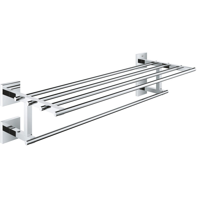 Barre porte-serviette GROHE Start Cube + Tablette chromé