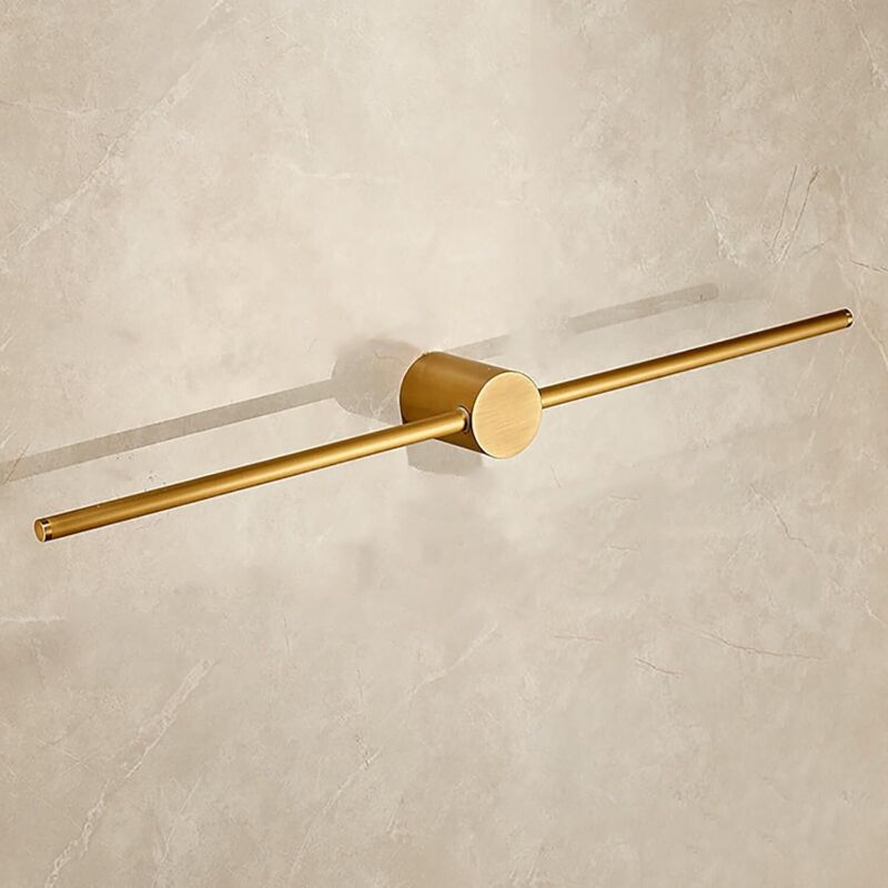 Barre porte-serviettes de salle de bain en or brossé, accessoires de salle de bain en laiton, décoration intérieure moderne, porte-serviettes peu