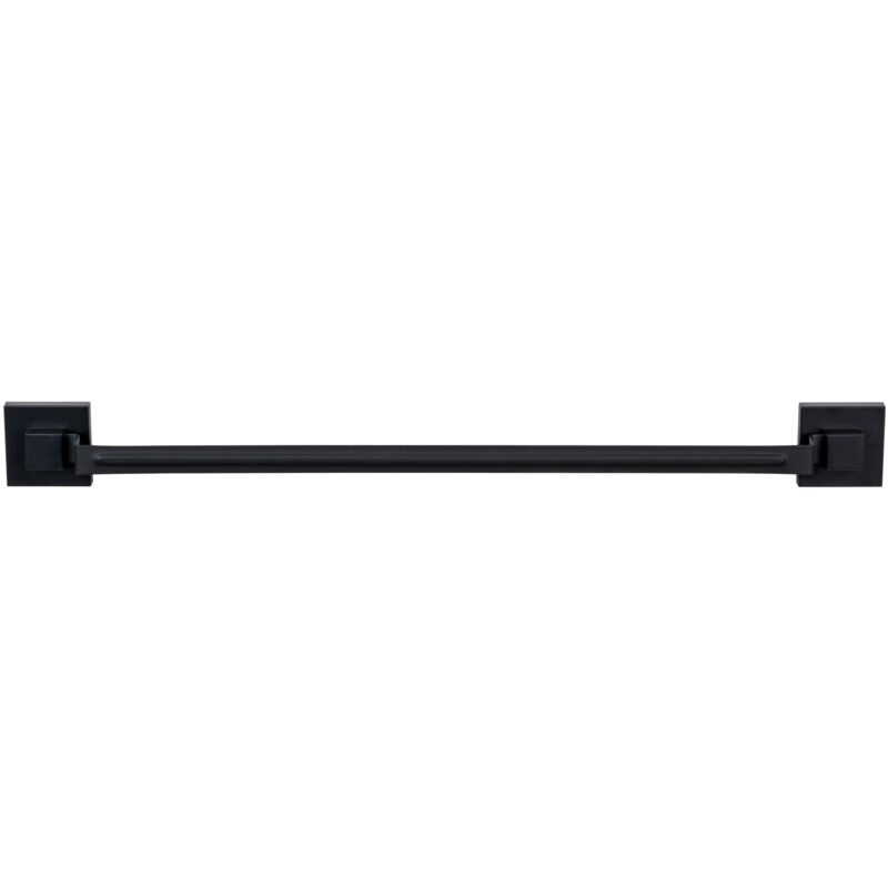 Porte-serviettes WENKO Vacuum-Loc noir 60 cm sans perçage barre porte-serviettes mural inox design noir accessoires salle de bain fixation sans