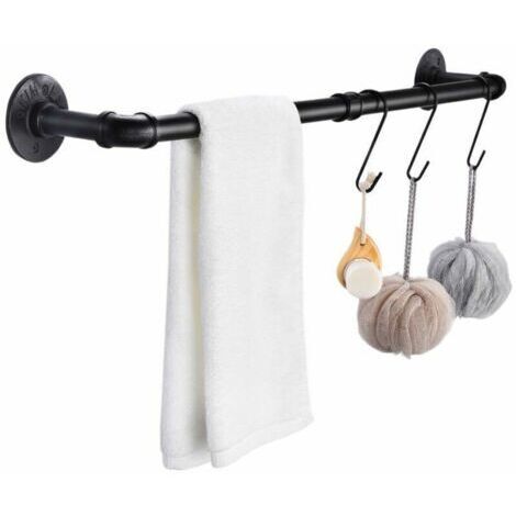 Barre porte-serviettes murale extra longue pour salle de bain, cuisine, armoire à serviettes, tringle à vêtements