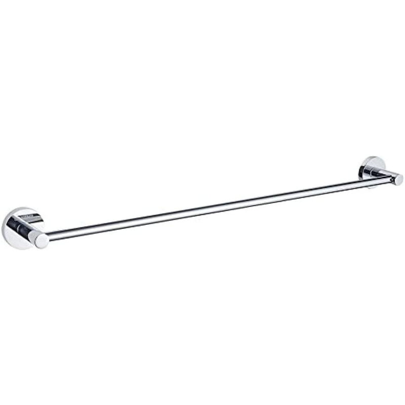 Linghhang - Barre Porte-Serviettes Unique (60CM), Accessoires de Salle de Bain, Laiton/Chrome