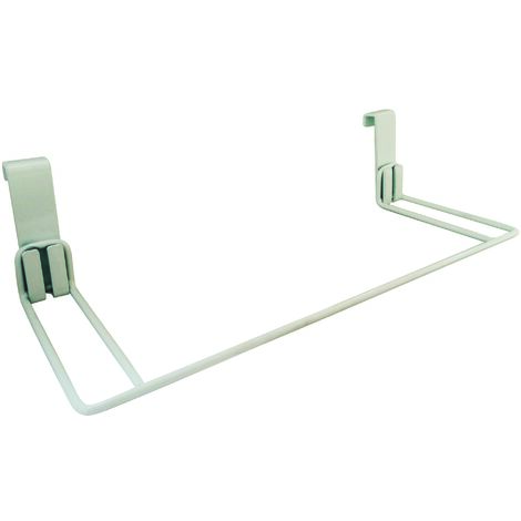 Barre pour sèche serviette Blanche - pour tube Plat 36 cm
