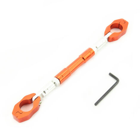 Barre stabilisatrice pour moto, barre de support de guidon, accessoires de guidon pour scooter, support de barre transversale de guidon (orange)
