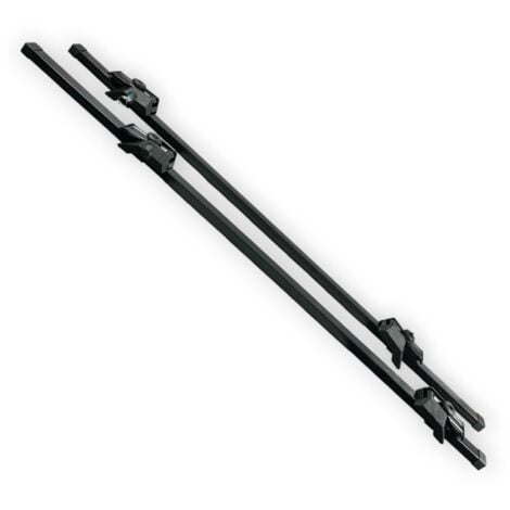 DOC UTENSILI Barre staffe portapacchi 135 cm con attacco rapido per tutte le auto con porta pacchi