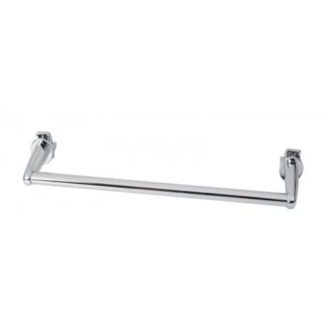 Barre support à embout chrome pour sèche-serviettes lames plates - Atlantic 850224