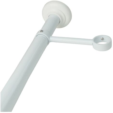 Barre télescopique du sol au plafond sans perçage 2m à 3m – Support pour tringle Ø20 – Installation simple et rapide – Blanc
