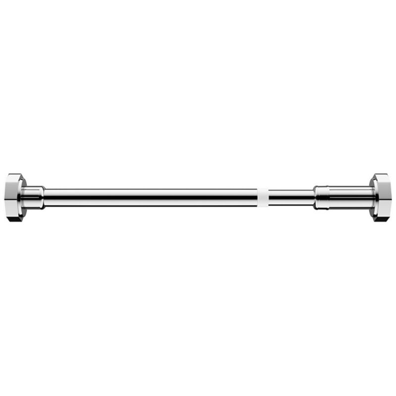 Barre télescopique sans perçage en acier inoxydable pour rideaux de douche, barre de séchage multifonctionnelle pour la maison, barre télescopique