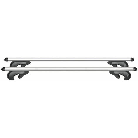 Barre Portapacchi Universali Lupex Con Serratura - 135 Cm Per Auto Con Railing