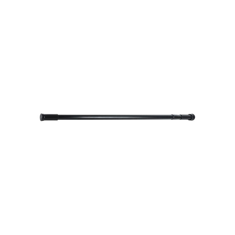 MSV - Barre tringle pour rideau de douche ou baignoire extensible Noire 140-260cm