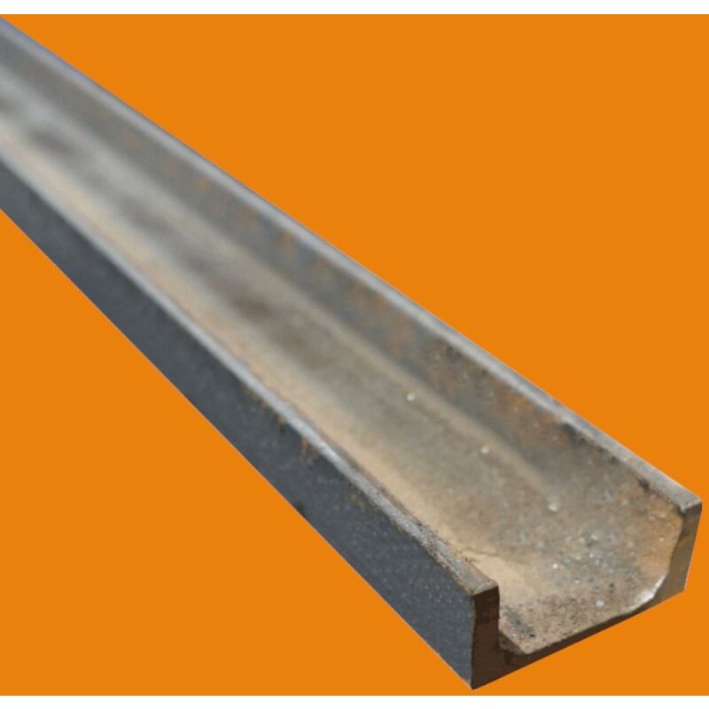 Le Roi Du Fer - Fer en u à congés acier S235 - 3 metres, Dimension - 70 x 40 mm, Epaisseur 6 mm