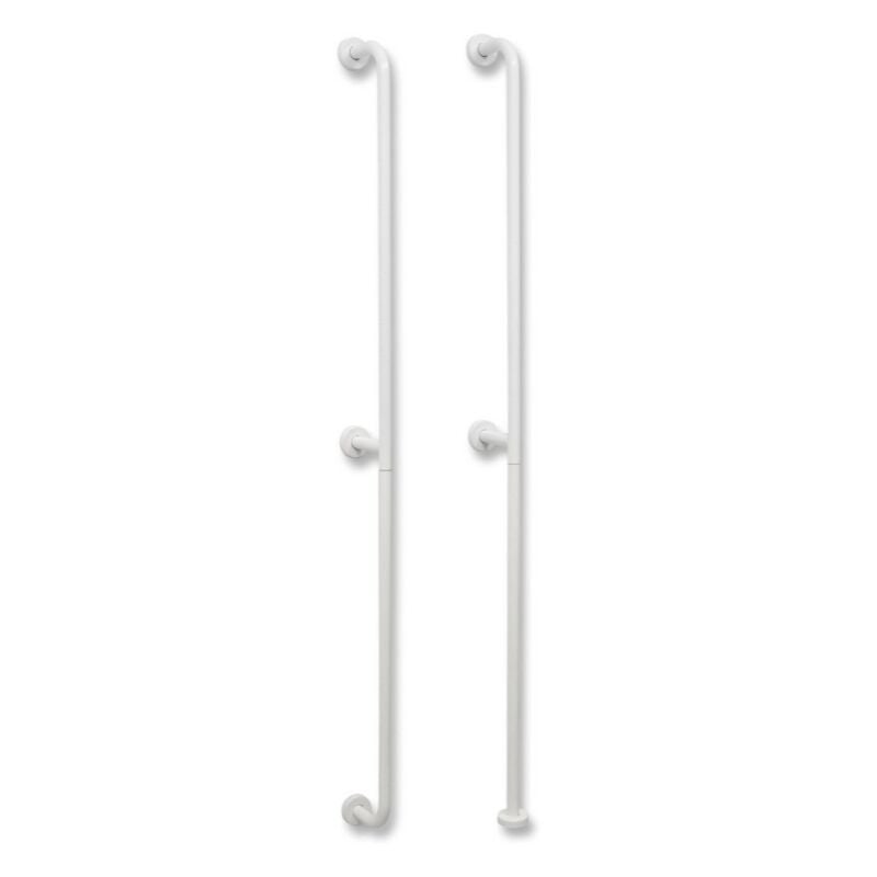 Idral Rubinetteria - Barre d'appui verticale peinte fixation murale/paroi série easy Idral 12003V-PP Blanc