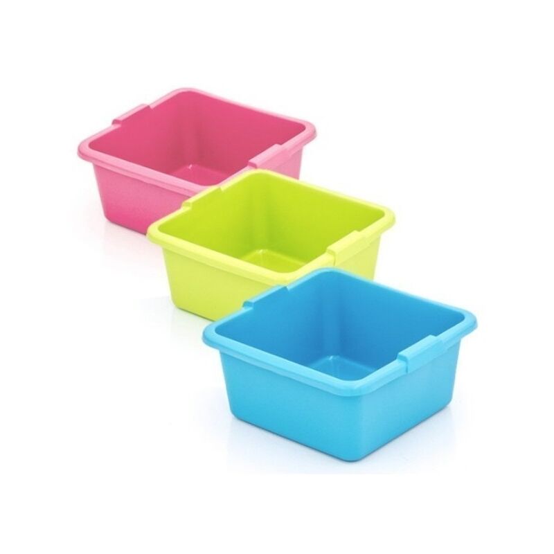 

Barreño Agua 20 Lt Cuadrado Plastico Surtido 38X38X19Cm 6578L - TES