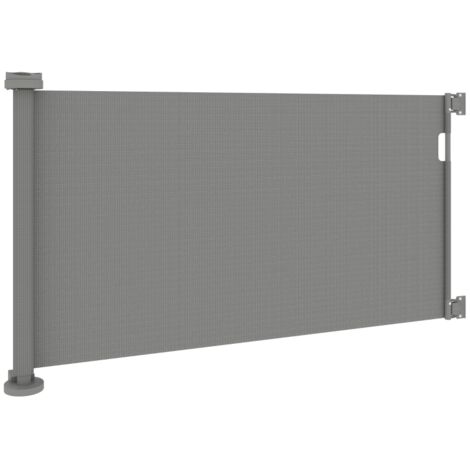 Barreaux de protection détachables pour escaliers – 0–136 cm, hauteur 87 cm, gris, sécurité animaux