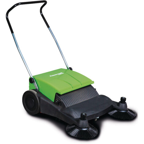 Barredora manual Stuermer Cleancraft HKM 800 (dos cepillos laterales, ancho 800 mm, accionamiento manual, contenedor de residuos de 40 L) 7304008