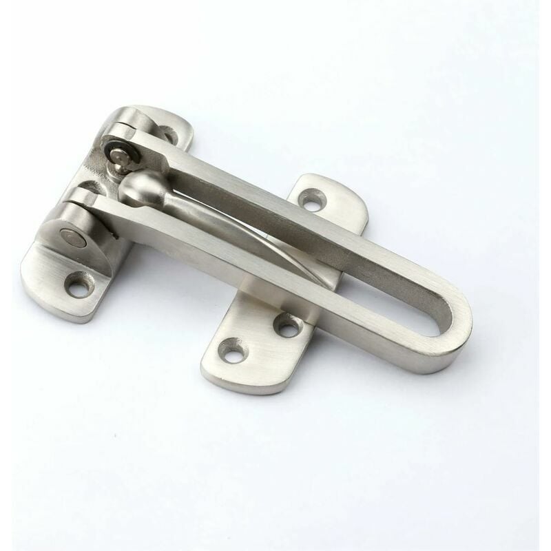 Barrel Bolt Solid Stainless Steel Thicken Door Latches Guard Push Down Bar, Burglar-proof Padlock Door Clasp for Home Apartment Hotel Motel Dormitory